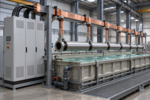 IGBT plating rectifiers for nickel coating steel textile web guide roller sleeve components